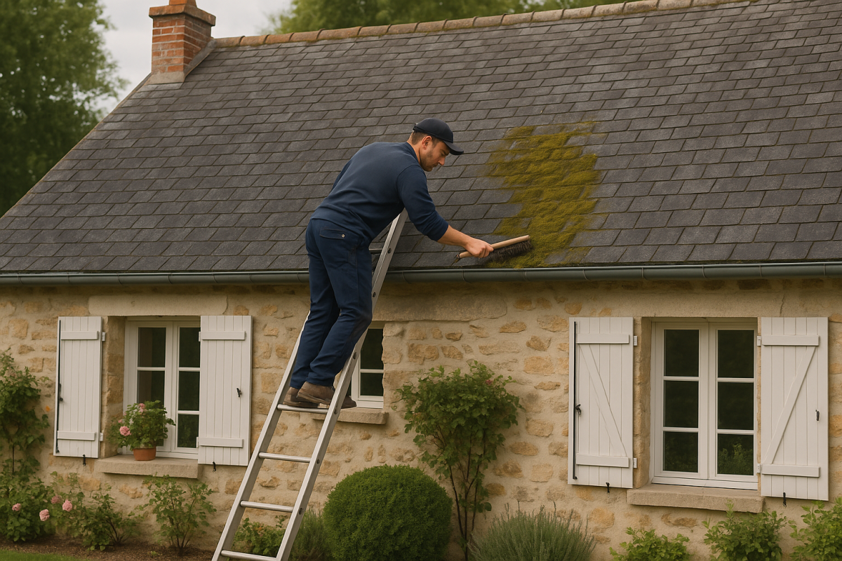 Démoussage toiture annuel : pourquoi c'est crucial ?